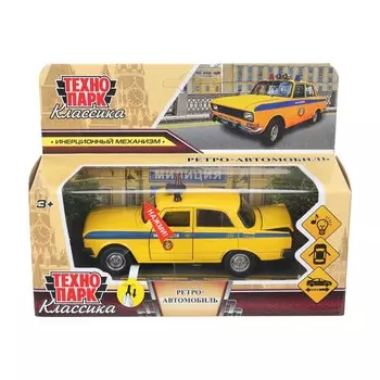 Машина металлическая Технопарк AZLK2140M-12-SLPOL-YE