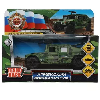 Машина металлическая Технопарк HUMVE-12MIL-GN