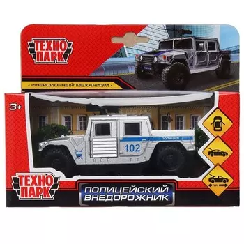 Машина металлическая Технопарк HUMVEPICKUP-12POL-SR