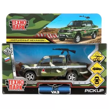 Машина металлическая Технопарк PICKUP-12MIL-ARMGN