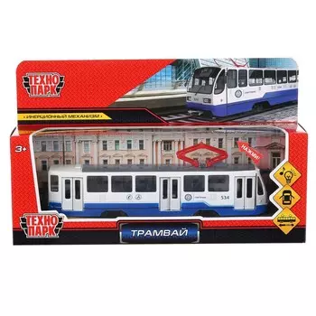 Машина металлическая Технопарк TRAM71403-18SL-BUWH