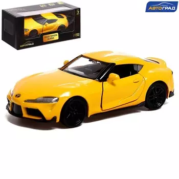 Машина металлическая toyota supra, 1:32, открываются двери, инерция, цвет желтый