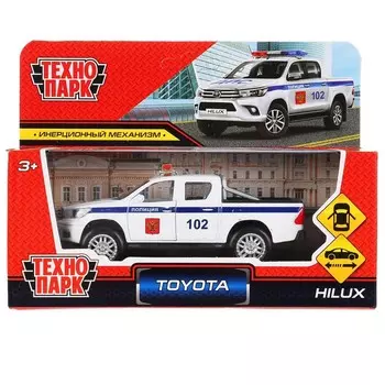 Машина металлическая TOYOTA, Технопарк HILUX-12SLPOL-WH