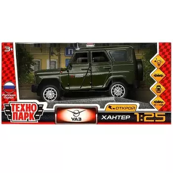 Машина металлическая UAZ, Технопарк HUNTER-124SL-GNAR
