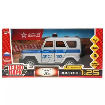 Машина металлическая UAZ, Технопарк HUNTER-124SL-PLLGY