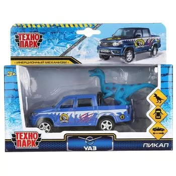 Машина металлическая UAZ, Технопарк PICKUP-12SNOW-DINO