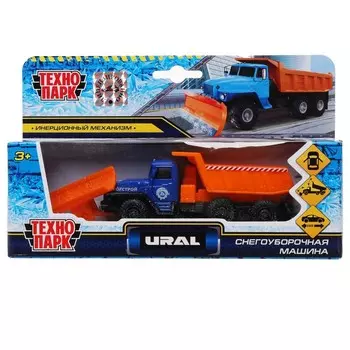 Машина металлическая УРАЛ, Технопарк SB-16-53-A(SNOW)-WB