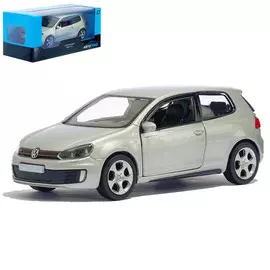 Машина металлическая volkswagen golf gti, 1:32, инерция, цвет серый