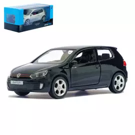 Машина металлическая volkswagen golf gti, 1:32, инерция, цвет чёрный
