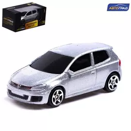 Машина металлическая volkswagen golf gti, 1:64, цвет серебро