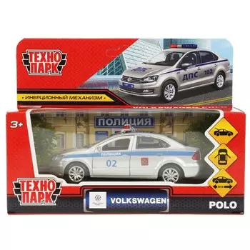 Машина металлическая Volkswagen, Технопарк POLO-12POL-SR