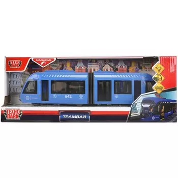 Машина на батарейках Технопарк TRAMNEWRUB-30PL-BU