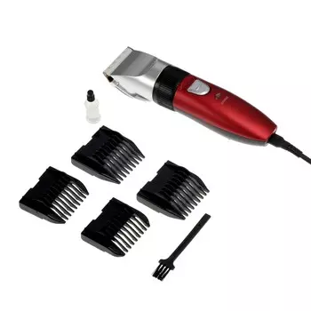 Машинка для стрижки luazon ltri-22, 2.5 вт, 3/6/9/12 мм, керамич. нож, акб, красная