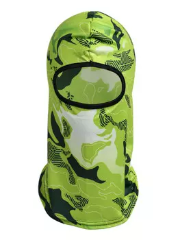 Маска-балаклава green spots, размер универсальный, зеленая