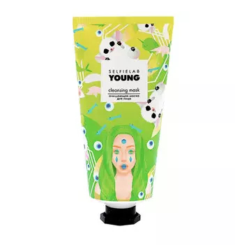 Маска для лица очищающая на основе голубой глины 50мл