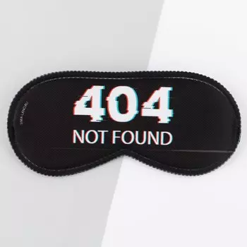 Маска для сна not found, 19.39.5 см, черная