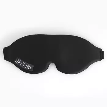 Маска для сна offline, 24 х 10 см, цвет черный