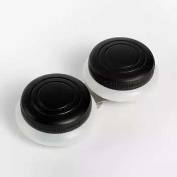 Масленки, 2 штуки, пластиковые, для красок, с закручивающимися крышками, с держателем