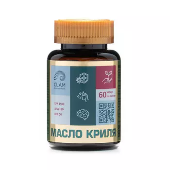 Масло криля - Сердце и сосуды - комплекс биодоступных Омега-3 и астаксантина - 60 капсул