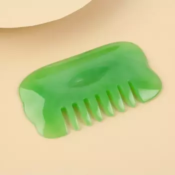 Массажер 2 в 1 скребок гуаша и расческа