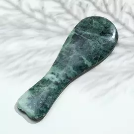 Массажер гуаша из змеевика 120х40х7 мм