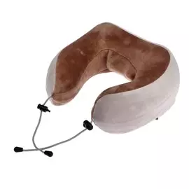 Массажная подушка luazon lem-06, 2 вида массажа, ик-подогрев, 3.7 вт, акб, коричневая