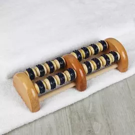 Массажёр деревянный, 16 колёс с шипами
