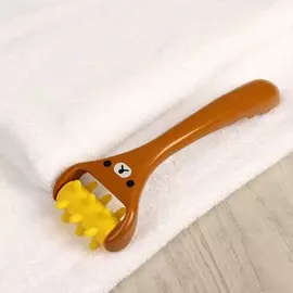 Массажёр для лица, 24 × 7,5 × 4 см, цвет коричневый