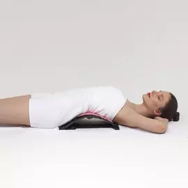 Массажёр для спины, трёхуровневый, с магнитом, 38 × 24,5 см, цвет синий/чёрный