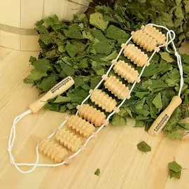 Массажер - лента, деревянный, универсальный, 10 звеньев