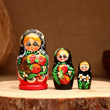 Матрешка 3х-кукольная,