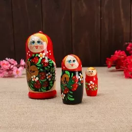 Матрешка 3-х кукольная