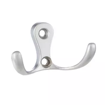 Мебельный крючок двухрожковый