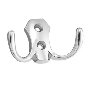 Мебельный крючок двухрожковый