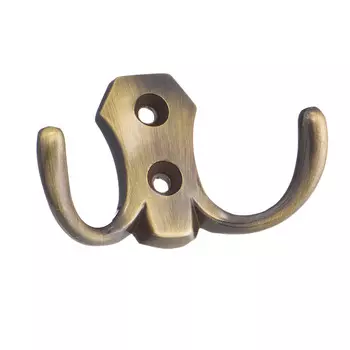 Мебельный крючок двухрожковый