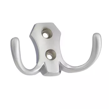 Мебельный крючок двухрожковый