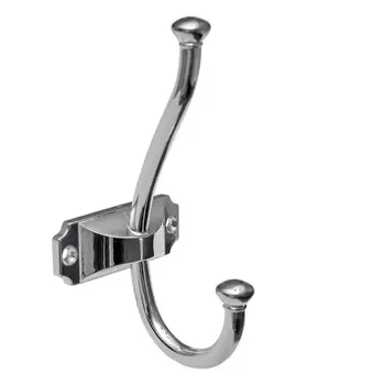 Мебельный крючок двухрожковый