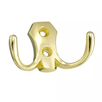 Мебельный крючок двухрожковый