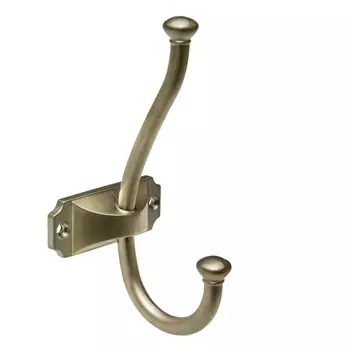 Мебельный крючок двухрожковый