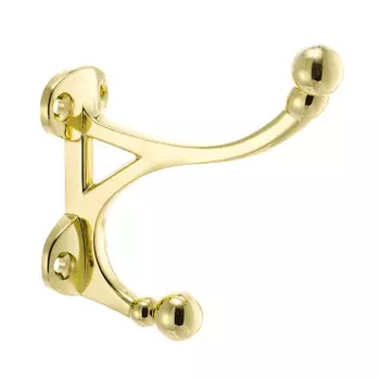 Мебельный крючок двухрожковый