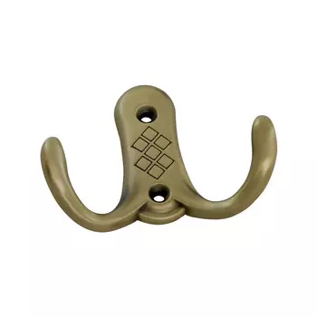 Мебельный крючок двухрожковый