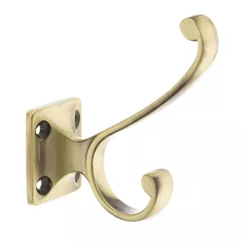 Мебельный крючок двухрожковый