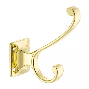 Мебельный крючок двухрожковый