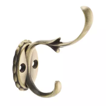 Мебельный крючок двухрожковый