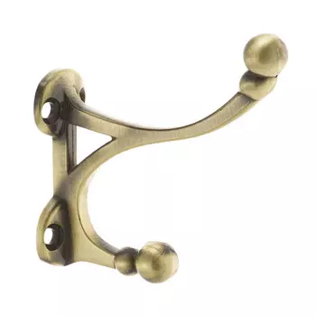 Мебельный крючок двухрожковый