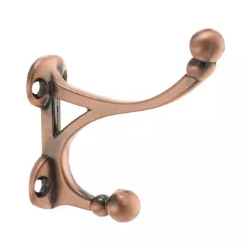 Мебельный крючок двухрожковый