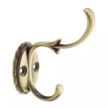 Мебельный крючок двухрожковый