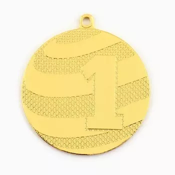 Медаль призовая 003 диам 5 см. 1 место. цвет зол. без ленты