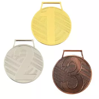 Медаль призовая бронза, d=5 см, 3 место, без ленты