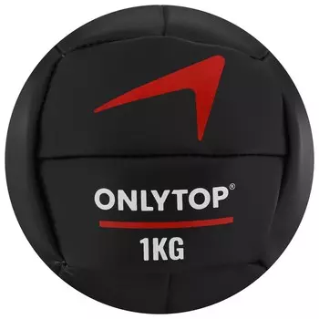 Медицинбол onlytop, 1 кг, d=14 см
